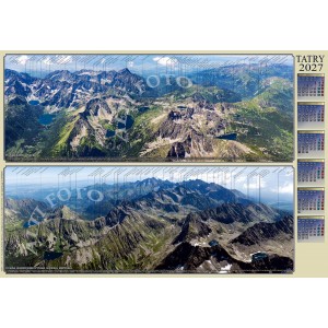 KALENDARZ PANORAMICZNY PLANSZOWY TATRY 2027